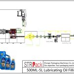 Ligne de remplissage d'huile de lubrification 500ML-5L automatique